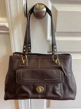Coach Bags Coach Penelope Soft Pebbled Leather Carryall Satchel Bag — free download